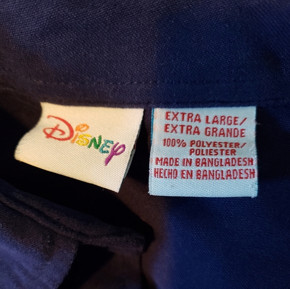 Disney, navy blue, button down shirt, XL - Picture 2 of 3